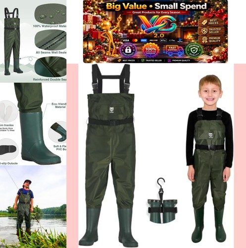 Kids chest waders waterproof - kids,