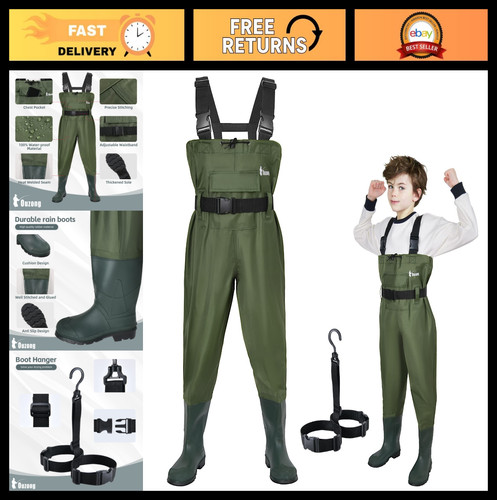 Waterproof kids chest waders - kids,